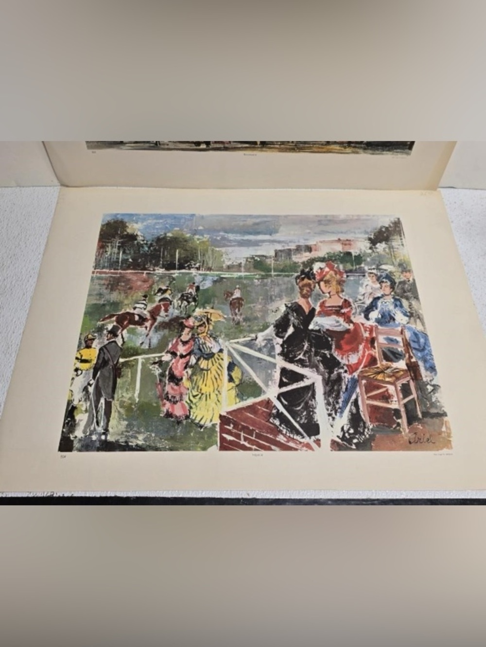 Vintage Horse Racing Print, (possibly Kentucky Derby)